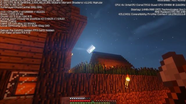 Minecraft + Sildurs Vibrant Shaders v1.141 High - Core2Quad Q9400 + 2X2GB DDR3 + R5/R7 240 смотреть онлайн