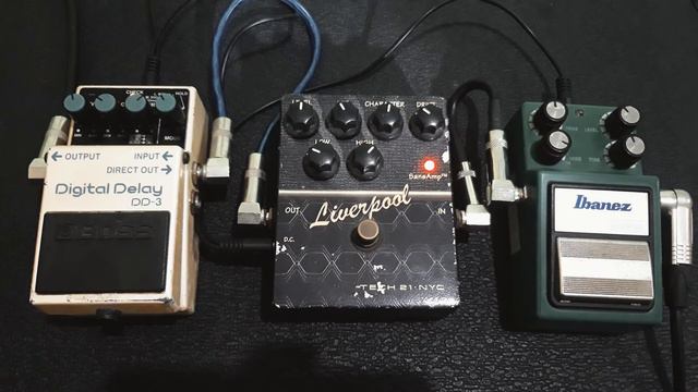 ibanez ts9dx | tech21 liverpool | boss dd3 digital delay DEMO SOUND смотреть онлайн