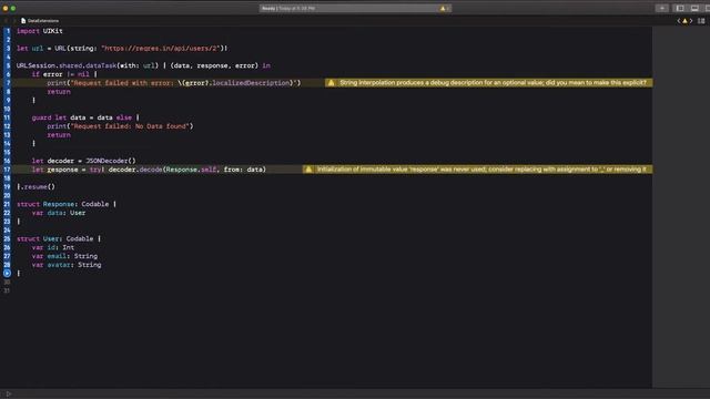03 - Networking in Swift - JSONDecoder extension to Data class in Swift смотреть онлайн
