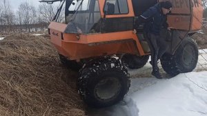 Вездеход Крепыш не много поломался