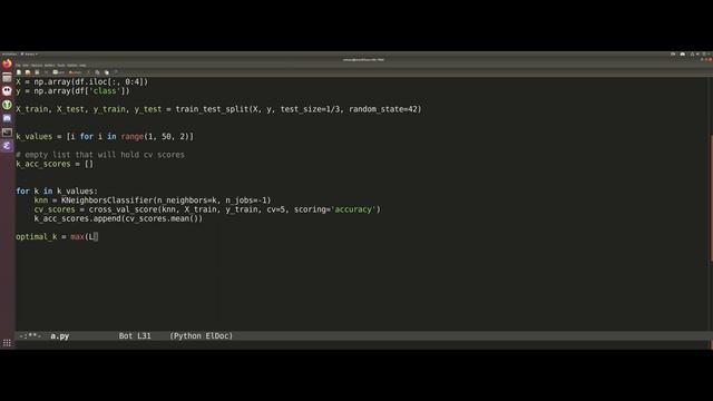 PYTHON KNN CLASSIFIER | How to find the optimal value of k without over-fitting - PART 7 смотреть онлайн