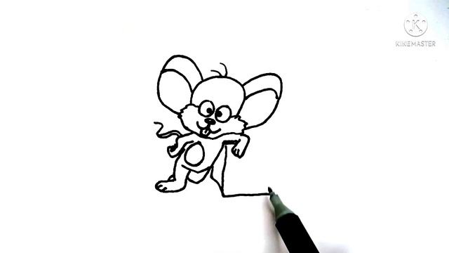 Нарисовать мышку поэтапно / Draw the mouse step by step смотреть онлайн