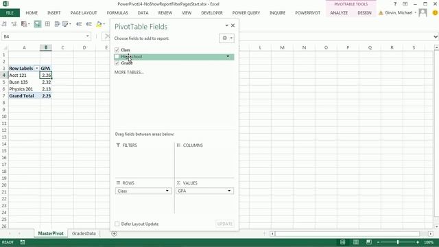 Excel 2013 PowerPivot Basics #12: Show Report Filter Pages Not Available In PowerPivot Pivot Table