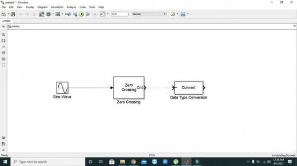 zero crossing detection in simulink | zero crossing detector in simulink