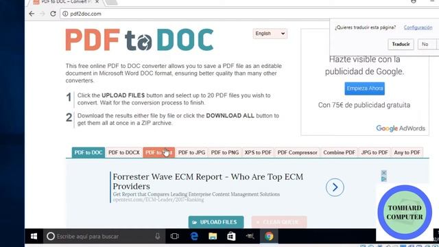 como pasar de PDF a JPG, Word o txt смотреть онлайн