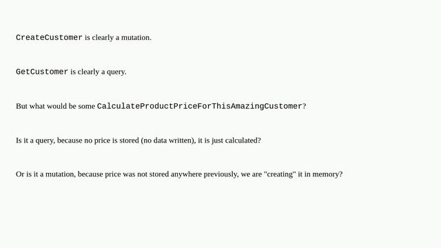 Softwareengineering: Should GraphQL request for calculated object be mutation or query? смотреть онлайн