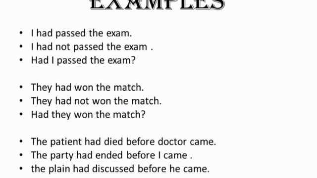 Past Perfect Tense смотреть онлайн