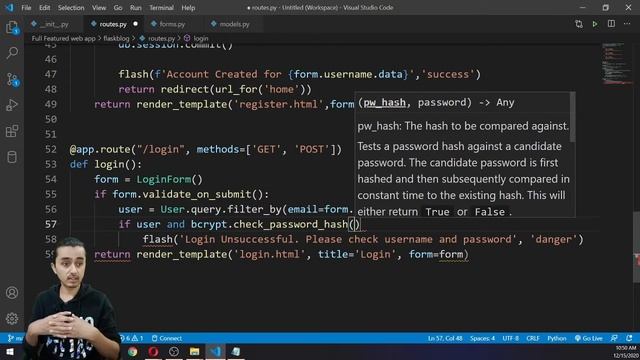 Day 21 | Final Project | #6 | Connecting Forms with Database and User Authentication смотреть онлайн