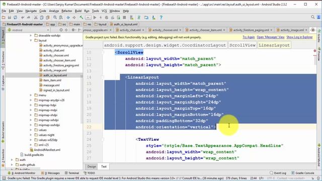 Firebase Android Tutorial : UI Design For Firebase Project | смотреть онлайн