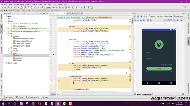 Group Chat App using Firebase in Android Studio PART 3 (Design) смотреть онлайн