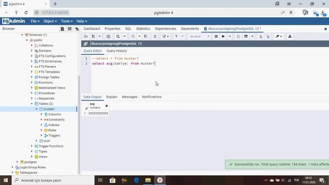 PostgreSQL Ders 15 Avg Kullanımı смотреть онлайн