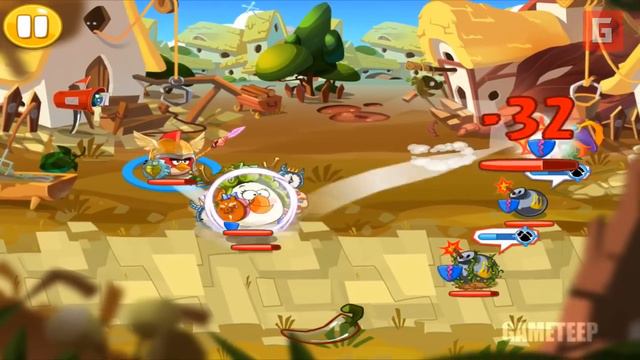 Angry Birds Epic RPG - Three Pig Bosses! смотреть онлайн