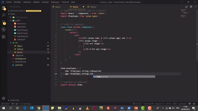 Formation React - PropTypes смотреть онлайн
