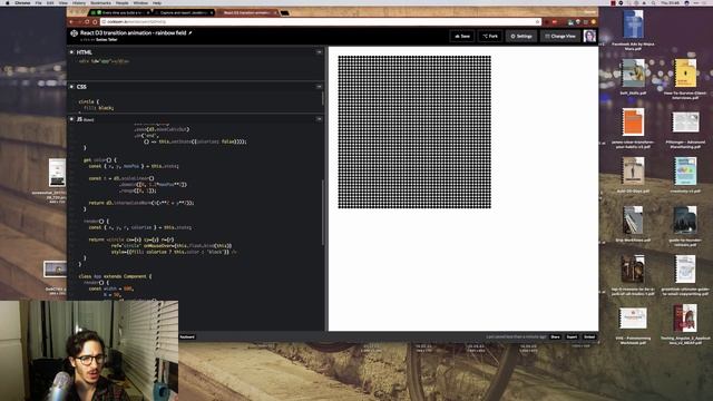 Dancing Rainbow Snake - minimal React and D3v4 transitions example смотреть онлайн