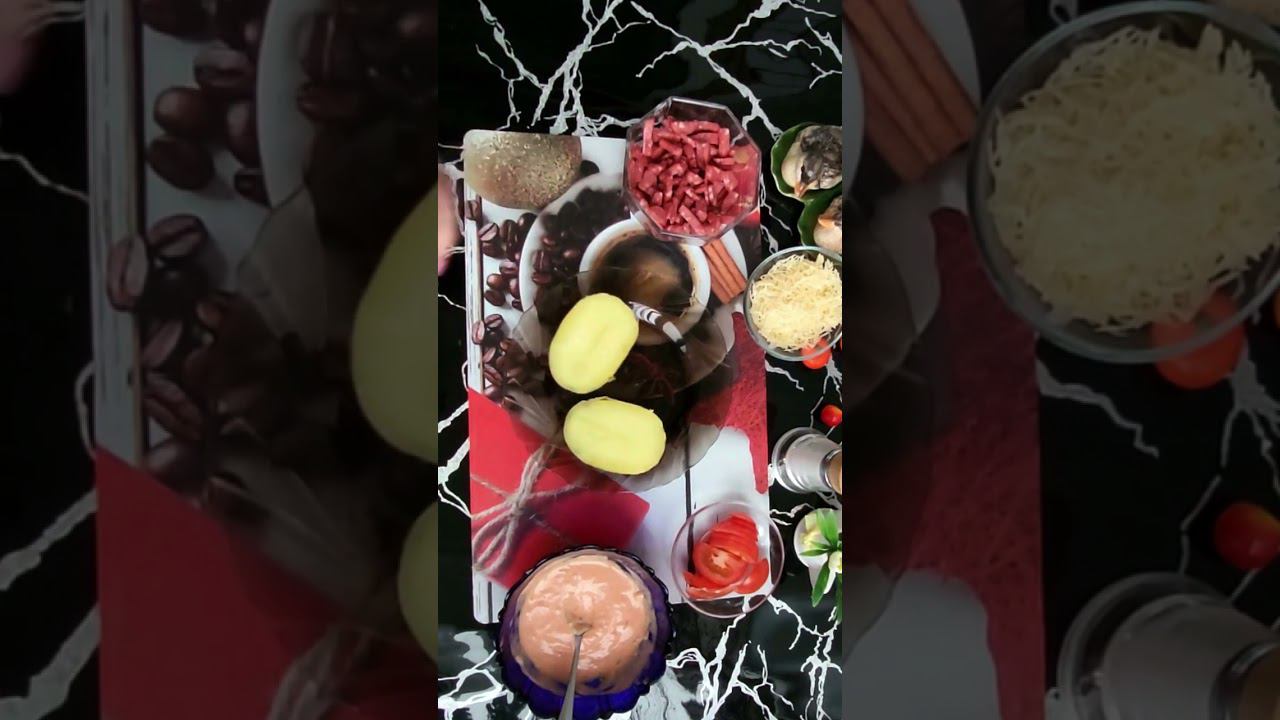 Обалденные картофельные мини пиццы #рецепт #перекус #картофель