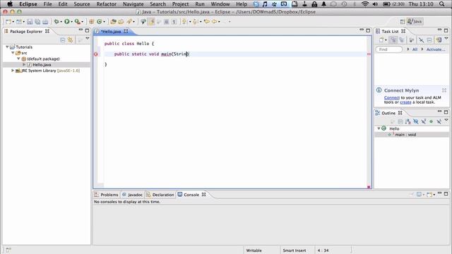 Java Tutorial 1-Printing to console смотреть онлайн