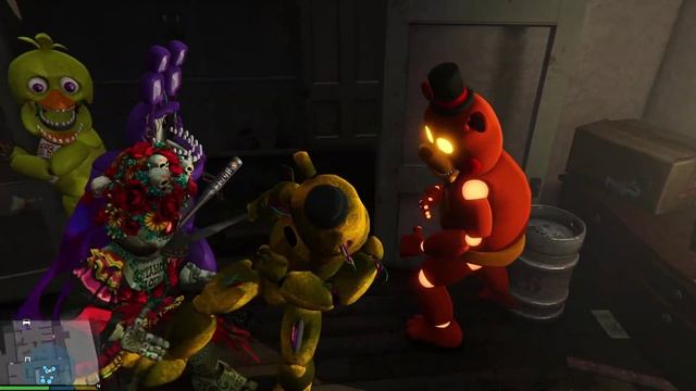 Can All WITHERED Animatronics BEAT All NIGHTMARE ZOMBIE Animatronics GTA 5 Mods FNAF смотреть онлайн