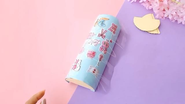 How to make pencil box / DIY Homemade Cute Pencil Box / Paper Crafts / School supplies DIY ideas смотреть онлайн