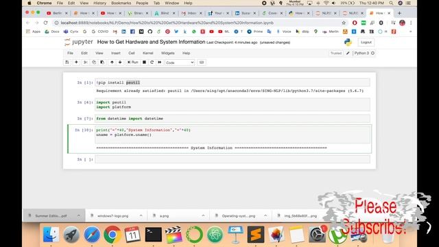 How to Get Hardware and System Information in Python смотреть онлайн