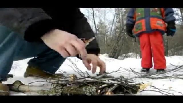 как правильно разводить костер на снегу смотреть онлайн