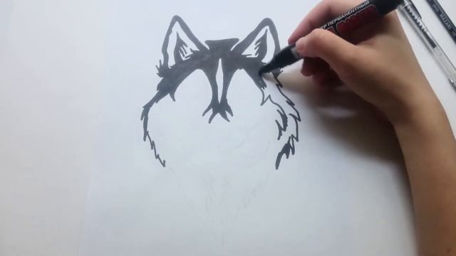 КАК НАРИСОВАТЬ ВОЛКА / HOW TO DRAW A WAVE смотреть онлайн