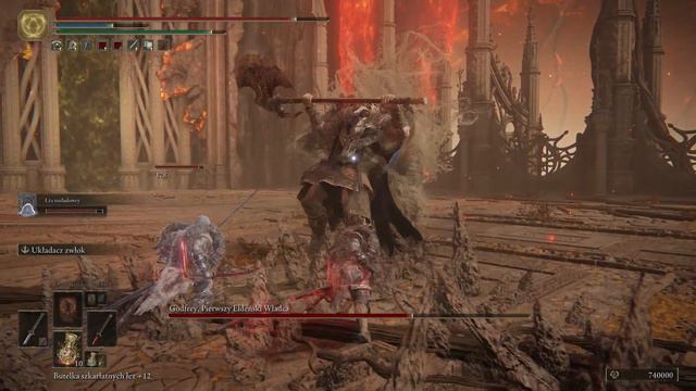 ELDEN RING NG+ Godfrey, First Elden Lord Boss Fight 60 fps смотреть онлайн