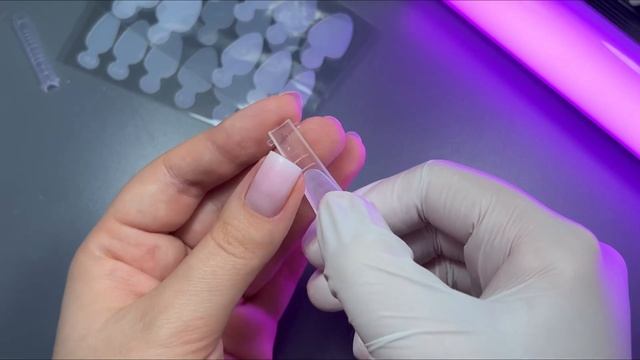 ВЫКЛАДНОЙ ФРЕНЧ НА ВЕРХНИЕ ФОРМЫ/ работа полигелем и гелем желе смотреть онлайн