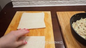 СКОРЕЕ СОХРАНЯЙТЕ РЕЦЕПТ, ЭТО БОМБА! ПИРОГ ИЗ СЛОЕНОГО ТЕСТА С ГРИБАМИ. ВЫПЕЧКА К ЧАЮ