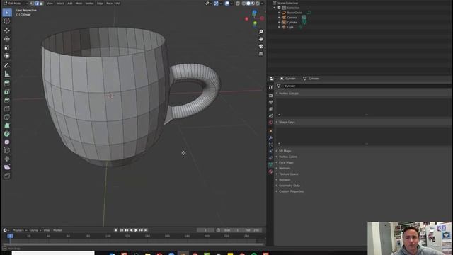 Day 3 Create and Render a Coffee Cup in Blender 3D смотреть онлайн