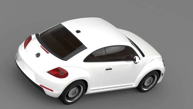 3D Model of Volkswagen Beetle Classic 2015 Review смотреть онлайн