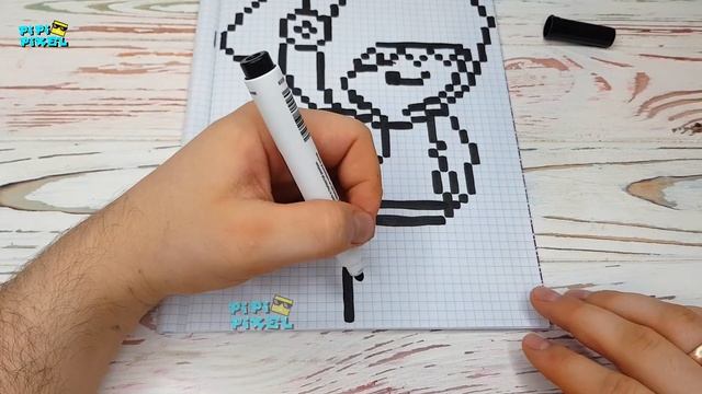 ШАРК ЛЕОН - из БРАВЛ СТАРС- РИСУНКИ ПО КЛЕТОЧКАМ - BRAWL STARS -PIXEL ART смотреть онлайн