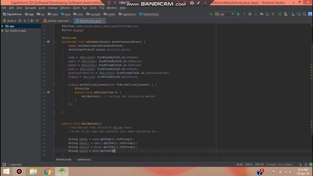 Form Validation in Android Studio смотреть онлайн