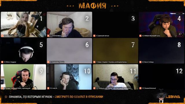 ИГРАЕМ В МАФИЮ. НОВЫЕ ИГРОКИ. Рино, Леди Ангел, Левша, Инспирер, Рыжая и К° #14 смотреть онлайн