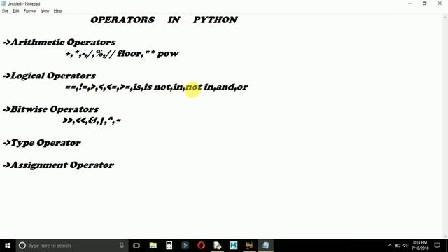 Python Tutorial In Hindi || #3 Operators In Python смотреть онлайн