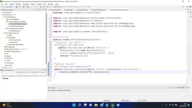 Formulario básico con Spring MVC + Thymeleaf смотреть онлайн