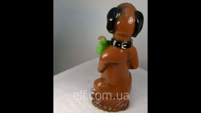 Собака с бутылем "Щас спою". Садовые фигуры пластиковые из полистоуна от "Эльф" смотреть онлайн