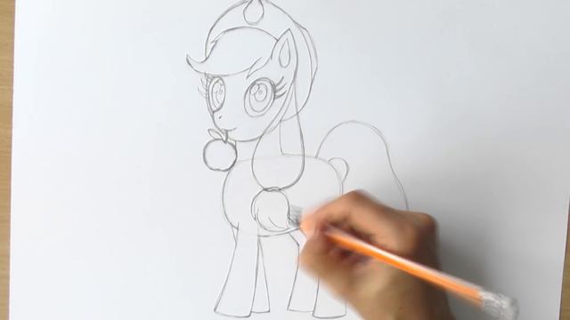 Уроки рисования. Как нарисовать пони  Applejack   мелками ArtBerry | Art School