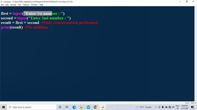 INPUT FUNCTION IN PYTHON || COMMENTS IN PYTHON смотреть онлайн