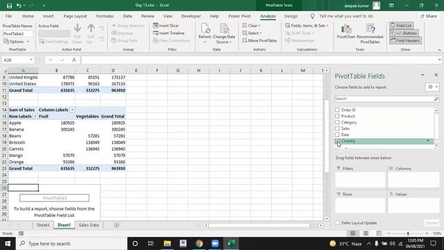 MICROSOFT EXCEL DAY 28|| PIVOT TABLE||PIVOT TABLES FOR BEGINNERS смотреть онлайн