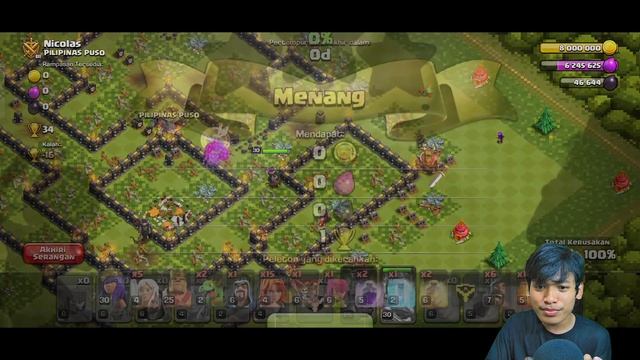 KELAZZ! Quenn Walk Valkyrie Strategi WAR TH 9 - Clash Of Clans Indonesia смотреть онлайн