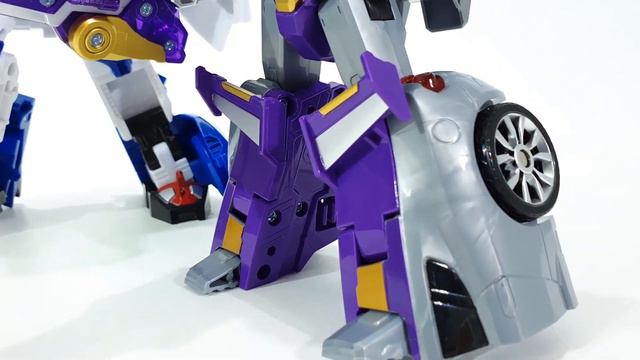 Metal CardBot Wild Guardy HelloCarBot Pron Police Car Sedan Mecha Transformation смотреть онлайн