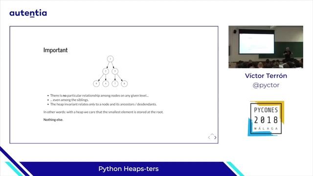 Python Heaps-ters - Víctor Terrón PYCONES 2018 смотреть онлайн