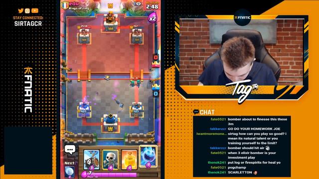 1.9 ELIXIR! INSANE FAST CYCLE DECK w/ BOMBER! — Clash Royale смотреть онлайн
