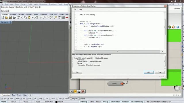 NOC Python Grasshopper: 10 bouncing ball vectors смотреть онлайн