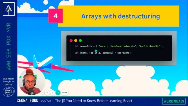 The JS You Need to Know Before Learning React | Ceora Ford | CascadiaJS 2021 смотреть онлайн