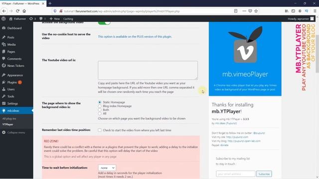 How To Add A YouTube Video As Full-screen Background In WordPress смотреть онлайн