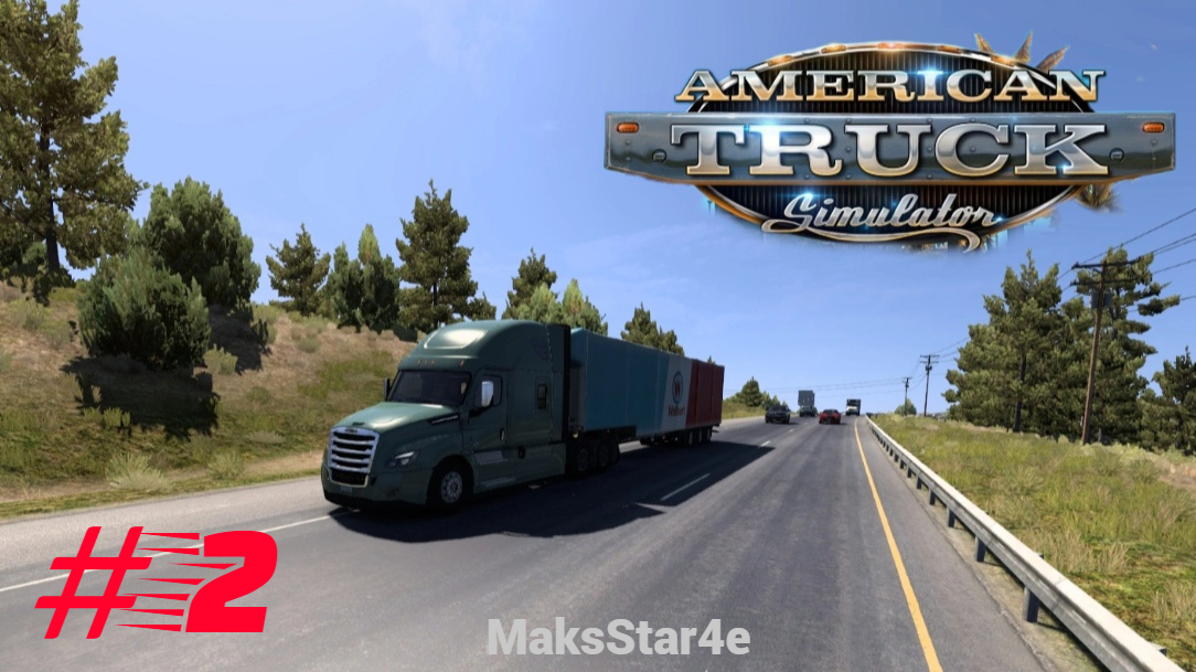 American Truck Simulator - #2 рейс Тусон - Флагстафф (Аризона) смотреть онлайн
