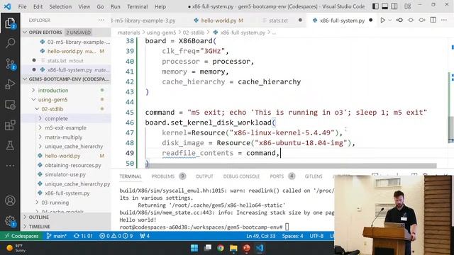 gem5 bootcamp 2022: The gem5 standard library смотреть онлайн