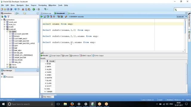 Oracle Tutorial for Substr and Instr functions смотреть онлайн