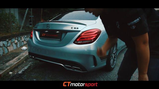 Mercedes W205 C200 Covert to C63 AMG Bodykit & Valve Tronic Exhaust Control System смотреть онлайн